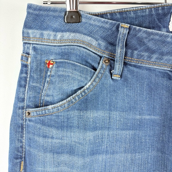 Hudson Women's Midrise Straight Leg Stretch Blue Jeans Pants 29 size 8 EUC - Picture 3 of 6